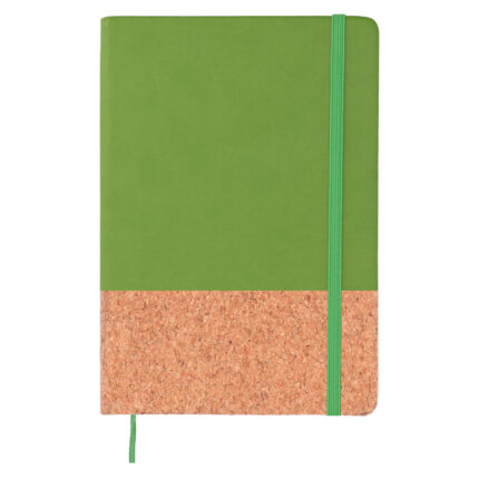 Libreta maple verde claro regalos publicitarios prácticos que refuerzan la relación entre marca y cliente