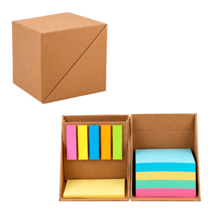 Merchandising empresarial con terminados y colores institucionales estuche ecológico viena