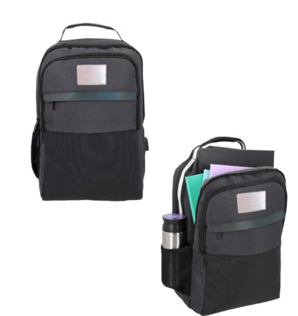 Mochila find artículos publicitarios diseñados para acompañar materiales impresos o digitales