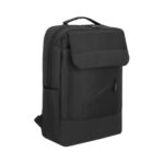 Mochila cove negro línea de merchandising para empresas con diseños prácticos y actuales