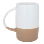 Taza terracota blanco artículos personalizados creados para mejorar la presencia visual de tu marca