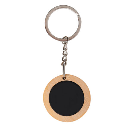 Llavero bois bambu opciones de merchandising para empresas disponibles con personalización directa