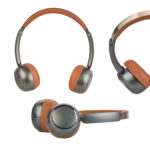 Artículos de merchandising empresarial con presentación refinada y empaque profesional audifonos tipo retro