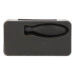 Opciones flexibles en artículos personalizados con distintos tipos de grabado set portátil tresna negro
