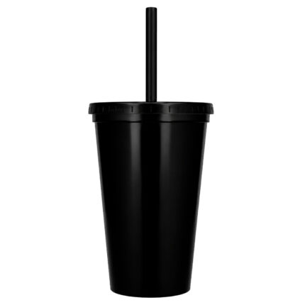 Artículos de merchandising empresarial para uso promocional vaso rock negro solido