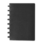 Libreta milton negro productos promocionales para entrega con opción de personalización