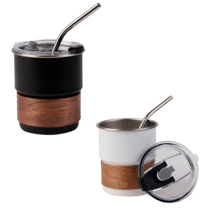 Vaso drip merchandising para empresas que proyecta imagen sólida y profesional