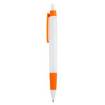 Bolígrafo indigo naranja línea general de regalos promocionales disponibles todo el año
