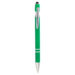Bolígrafo metálico laken verde artículos personalizados para adaptar según cada necesidad