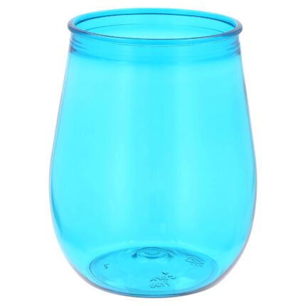 Modelos versátiles de merchandising empresarial con estilo vaso plástico bali azul claro