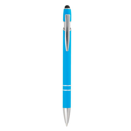 Línea de artículos personalizados disponibles en distintos formatos bolígrafo metálico laken azul claro
