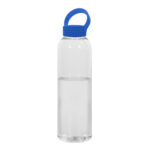 Merchandising para empresas desarrollado para campañas a largo plazo, botella "hawaii - maui" transparente / azul transparente