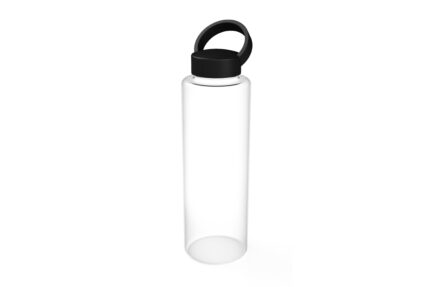 Botella "surprise - maui" transparente / negro, productos diseñados con la intención de acercar tu empresa con tus clientes