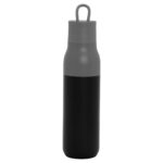 Línea funcional de regalos empresariales para fin de año o agradecimientos, botella térmica "rolling" gris + negro