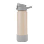 Artículos personalizados pensados para mantenerse prácticos por más tiempo, botella térmica "ribb" beige