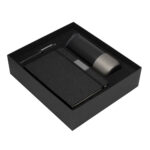 Set ejecutivo "moon box" negro, artículos personalizados que se adaptan bien a cualquier tipo de evento