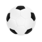 Figura antiestrés "om futbol" negro + blanco, regalos corporativos creados para transmitir profesionalismo