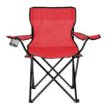 Silla plegable "camp" rojo, artículos promocionales con atención personalizada y entrega garantizada en méxico