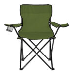 Línea funcional de regalos empresariales para fin de año o agradecimientos, silla plegable "camp" verde militar