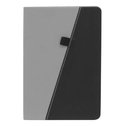 Libreta "trek" gris + negro, artículos promocionales diseñados para campañas que buscan causar buena impresión