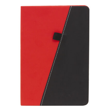 Libreta "trek" rojo + negro, artículos personalizados con presentación profesional y adaptabilidad