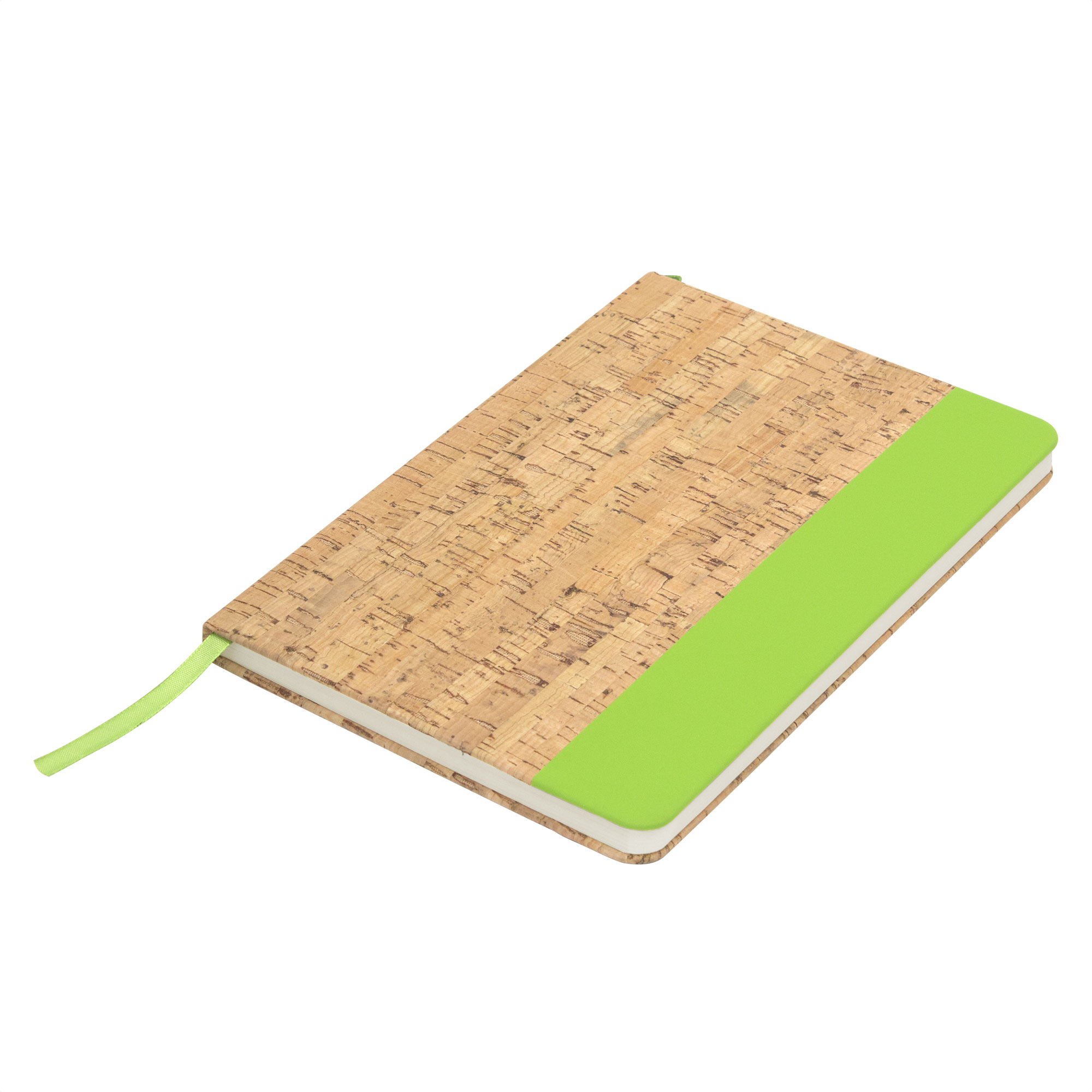 Libreta "marroquí" verde manzana, distribución y entrega de artículos promocionales en todo jalisco y zonas cercanas