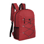 Línea de artículos personalizados disponibles en distintos formatos, mochila "trip" rojo