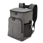 Variedad de artículos promocionales óptimos para todos tus eventos, mochila cooler "ribera" gris