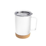 Modelos ligeros de artículos personalizados con buena reputación, mug térmico "kork" blanco