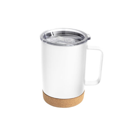 Modelos ligeros de artículos personalizados con buena reputación, mug térmico "kork" blanco