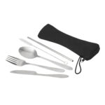 Artículos personalizados fabricados bajo pedido con tiempos de entrega razonables, set de cubiertos "plat" negro