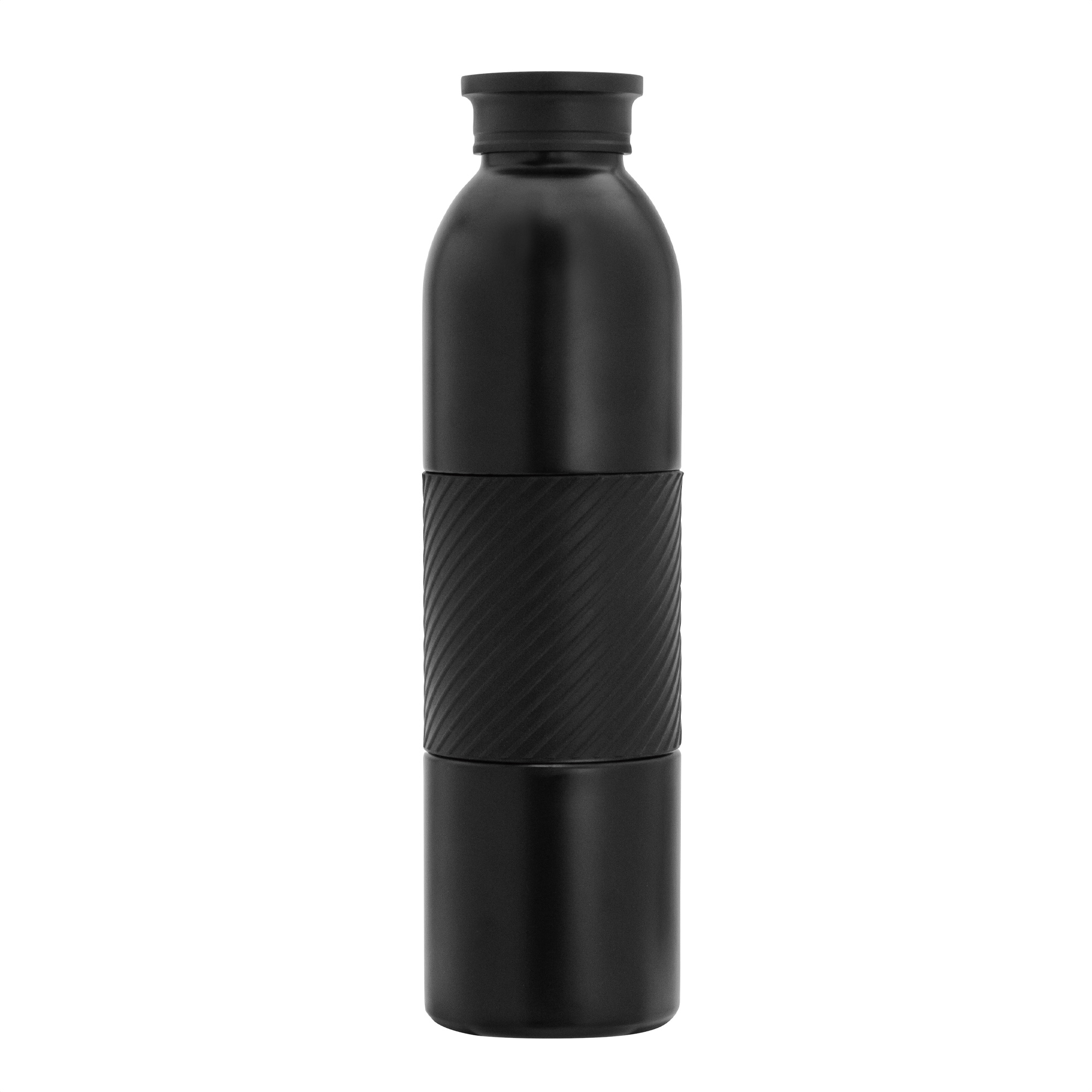 alt_promocional_publicitario_Botella_vacuum_T709_negro_1 Botella térmica "grip" negro, regalos publicitarios sencillos, prácticos y para distribuir