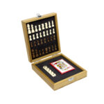 Líneas modernas de regalos promocionales con equilibrio entre costo y presentación, set de juegos "pokada" natural