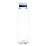 Botella "baladina frost" transparente / transparente / azul, artículos personalizados creados para mantener uniformidad visual en campañas