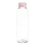 Línea de artículos personalizados disponibles en distintos formatos, botella "baladina frost" transparente / transparente / rosa