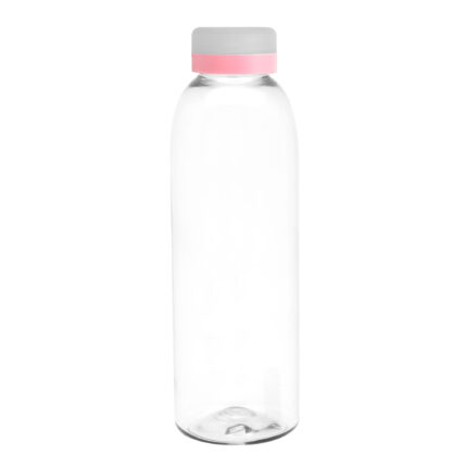 Línea de artículos personalizados disponibles en distintos formatos, botella "baladina frost" transparente / transparente / rosa