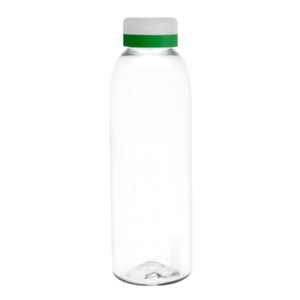 Artículos y productos promocionales disponibles con opciones de impresión, botella "baladina frost" transparente / transparente / verde