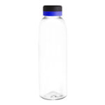 Artículos personalizados preparados para distribución o entrega directa, botella "baladina black" transparente / negro / royal blue