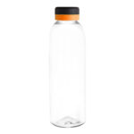 Botella "baladina black" transparente / negro / naranja, artículos publicitarios que cumplen su propósito a tu satisfacción plena