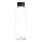 Artículos de regalo empresarial con diseño clásico y flexible, botella "baladina black" transparente / negro / negro