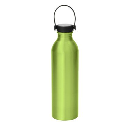 Artículos promocionales que buscan generar confianza y buena percepción, botella "silly" verde manzana