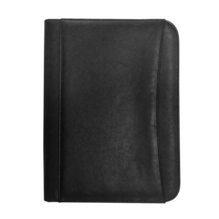 Artículos personalizados elaborados con materiales seleccionados, carpeta con cierre "elevator" negro