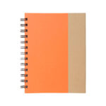 Libreta "eco" naranja, variedad de artículos promocionales óptimos para todos tus eventos