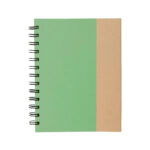 Diseños sencillos y funcionales en productos promocionales a tu necesidad, libreta "eco" verde manzana
