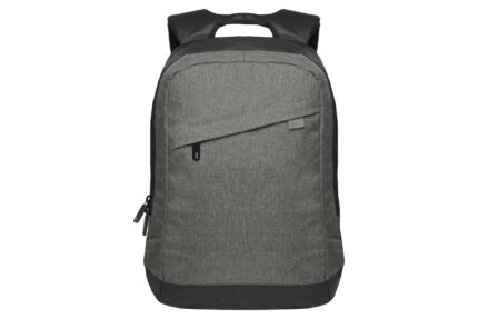 Líneas de merchandising empresarial que fortalecen la identidad visual de cada marca, mochila "grey" gris