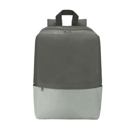 Opciones de regalos empresariales con diferentes niveles de presentación, mochila "meridian" gris y gris oscuro