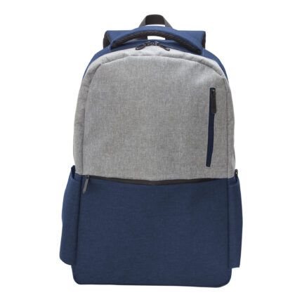Mochila "horizon" gris y azul, artículos de merchandising empresarial para combinar con otros artículos