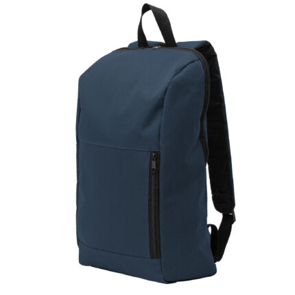 Propuestas funcionales en regalos promocionales con personalización puntual, mochila "gama" azul