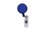Artículos de merchandising empresarial con presentación refinada y empaque profesional, porta gafete "yuber" azul