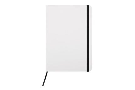 Libreta mediana “white” negro, artículos y regalos publicitarios diseñados para empresas con impulso